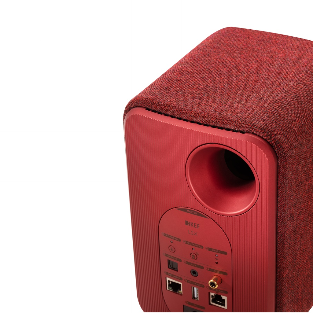 KEF LSX Bluetooth Hifi Hoparlör Kırmızı