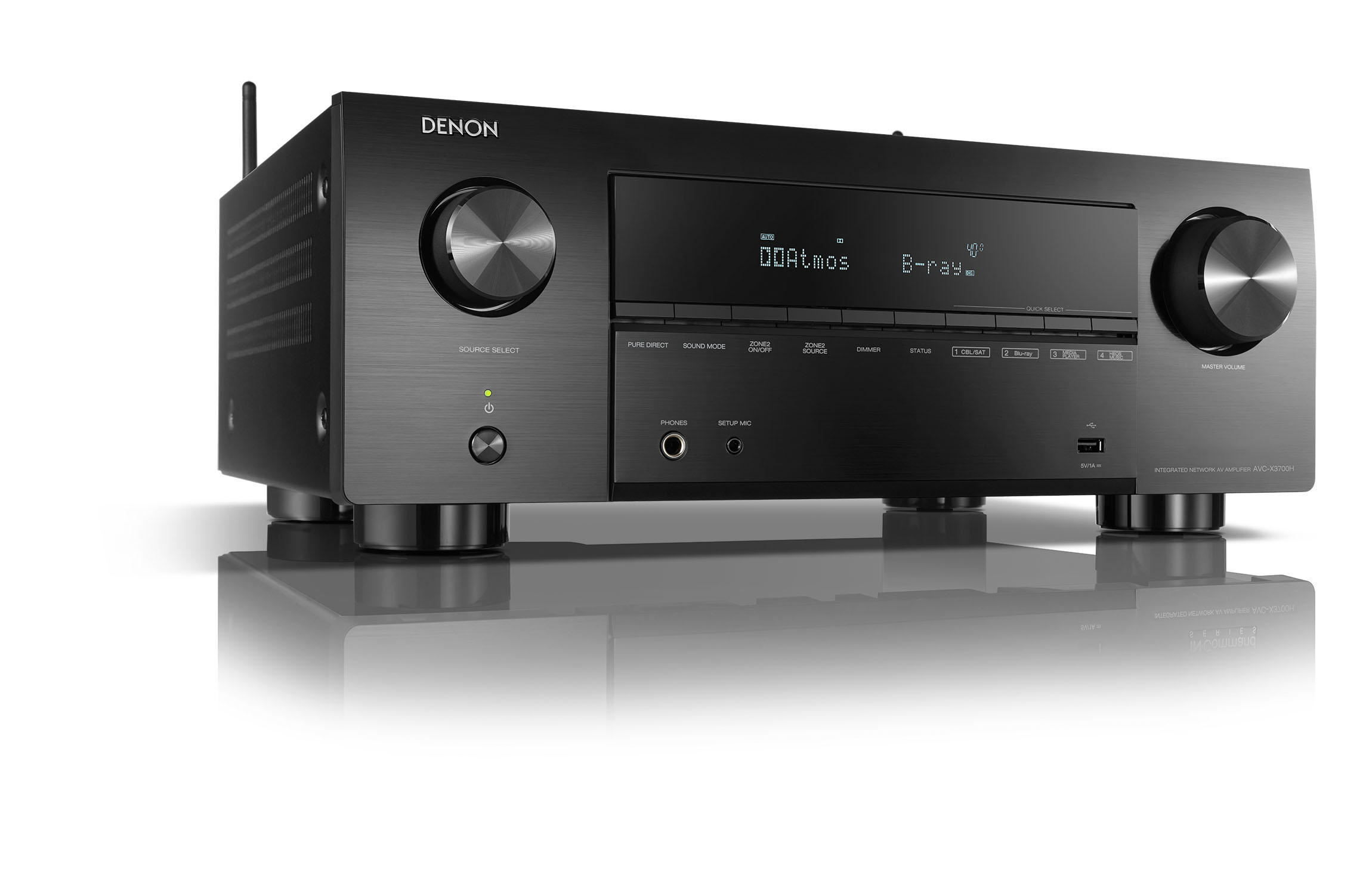 DENON AVR-X3700H AV-Verstärker (9.2 Kanäle, Schwarz)