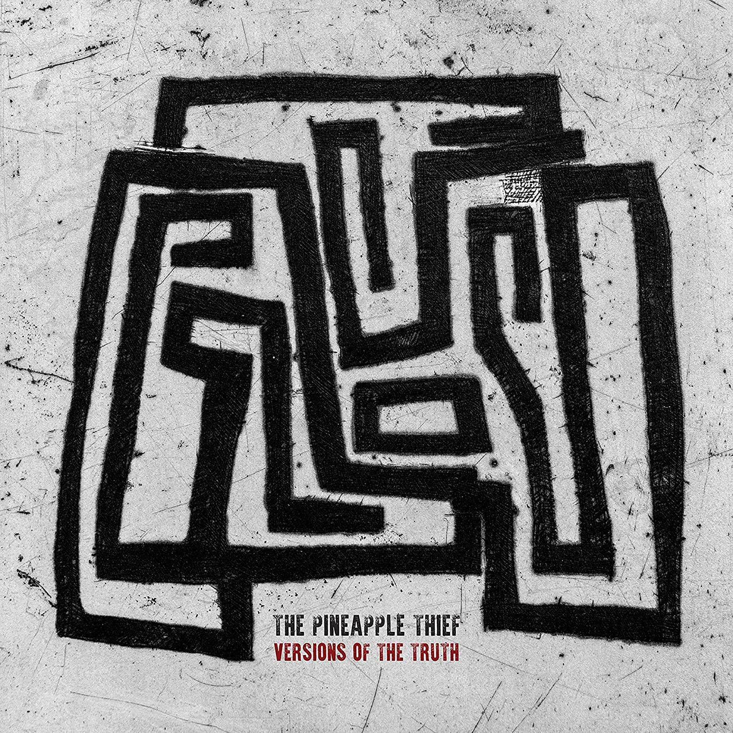 Albumcover: Schwarz-weißes labyrinthartiges Muster auf strukturiertem grauem Hintergrund. Titel unten.