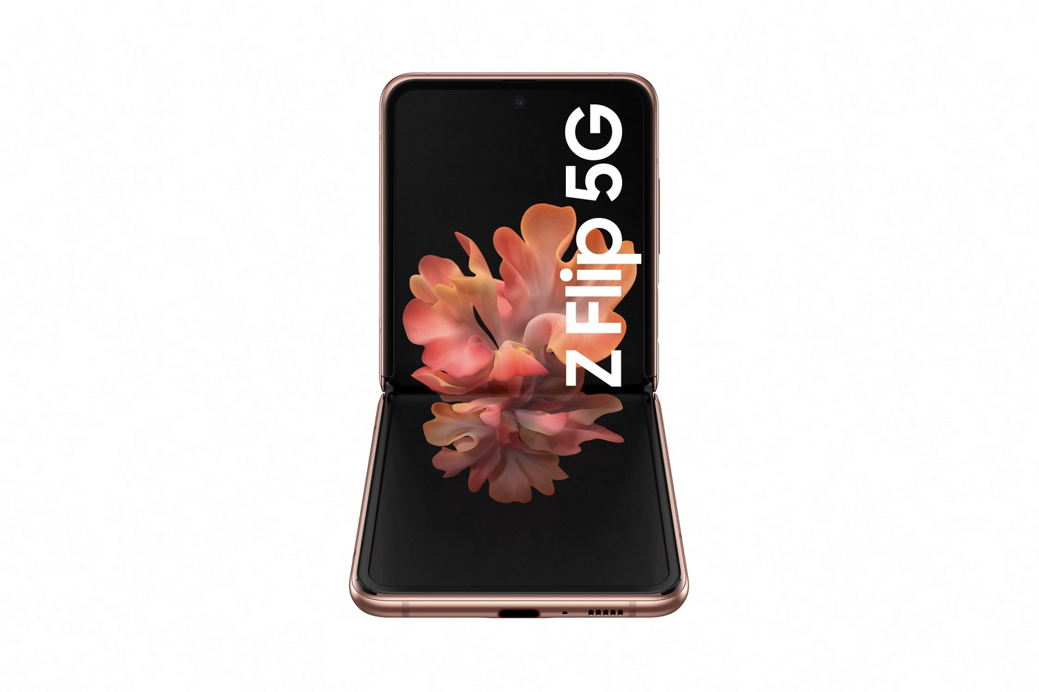 Móvil - Samsung Galaxy Z Flip 5G, Bronce, 256 GB, 8 GB, 6.7 " HD+, Snapdragon 855, 3300 mAh, Android