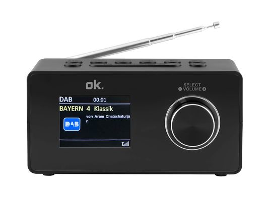 OK OCR 430-B DAB+ - Radiowecker (FM, DAB+, Schwarz)