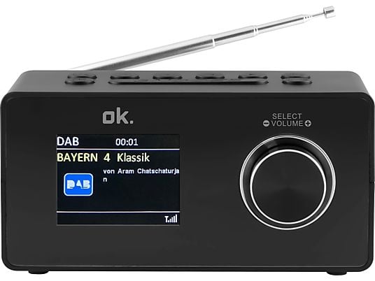 OK OCR 430-B DAB+ - Radiosveglia (FM, DAB+, Nero)