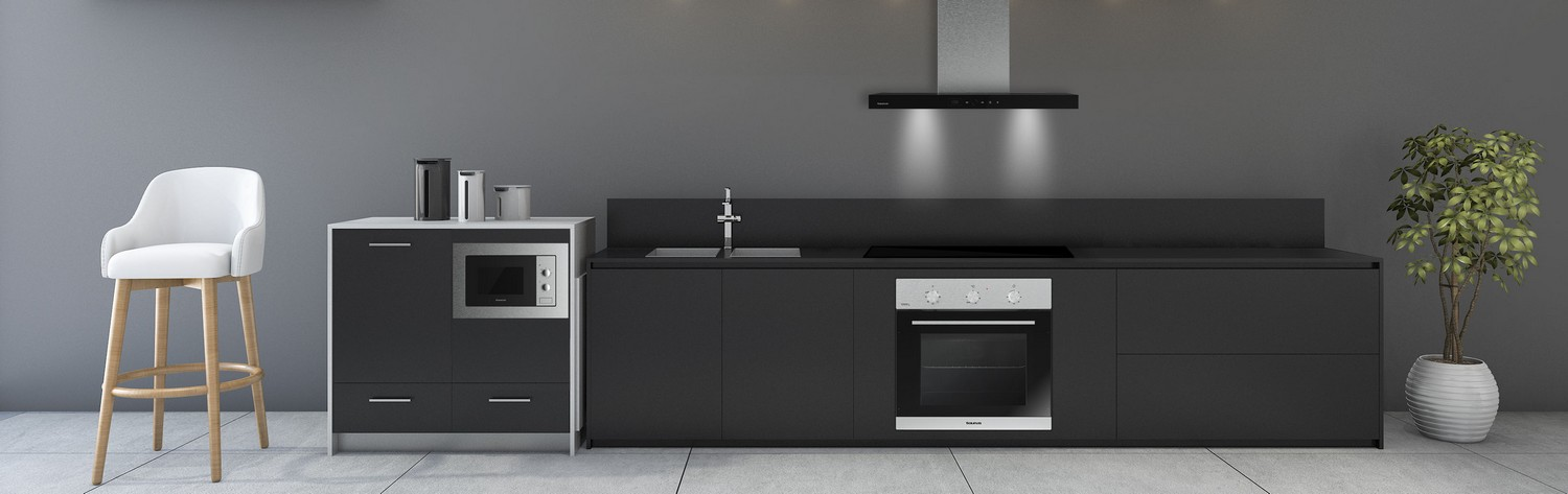 Campana decorativa - Taurus T70IXAL, 70 cm, Decorativa, 3 Velocidades, 650 m³/h, 200 W, Clase A, Inox