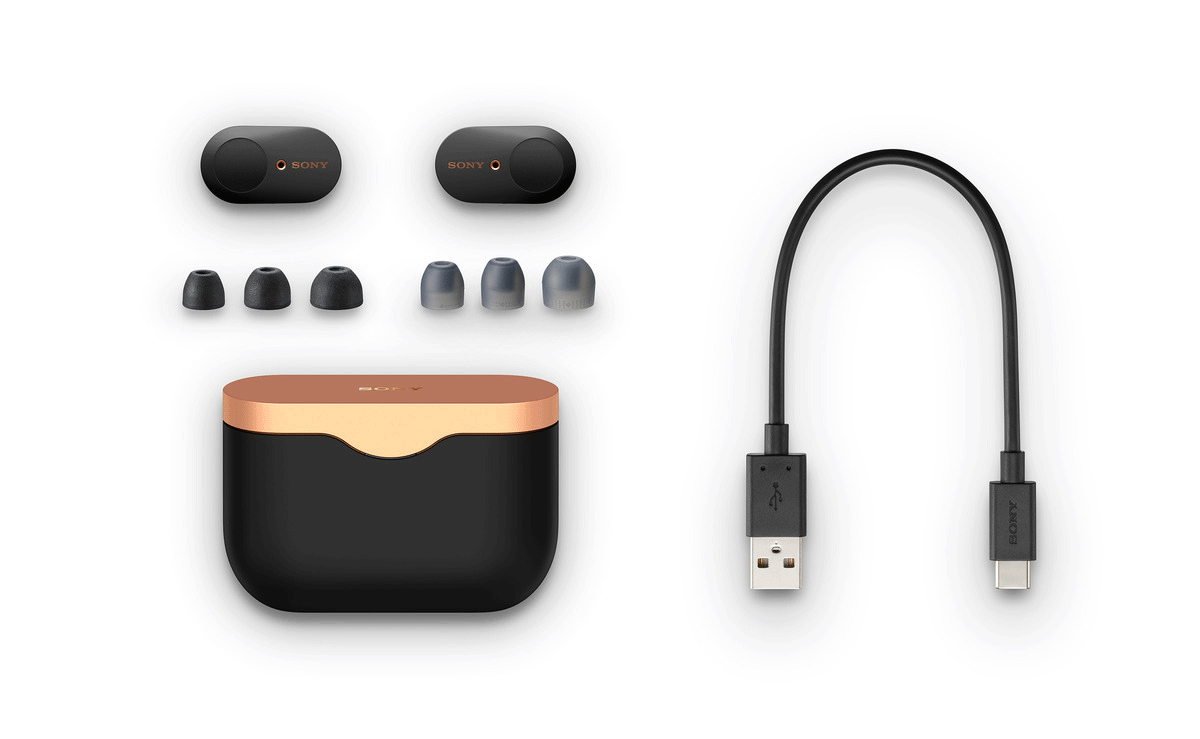SONY WF-1000XM3 Zwart In-ear Volledig draadloze oordopjes met Ruisonderdrukking Zwart