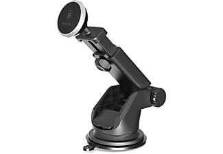 BASEUS Solid Teleskopik Vantuzlu-Mıknatıslı Araç İçi Telefon Tutucu (Torpido Versiyon) Gümüş