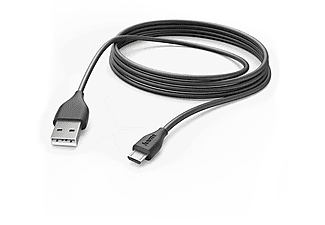 HAMA Micro-USB Şarj/Data Kablosu 3M Siyah