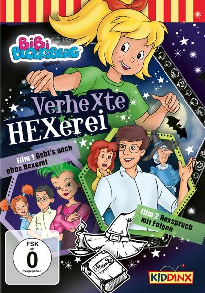 DVD-Cover eines Zeichentrickfilms mit einem blonden Mädchen, Text und Figuren.