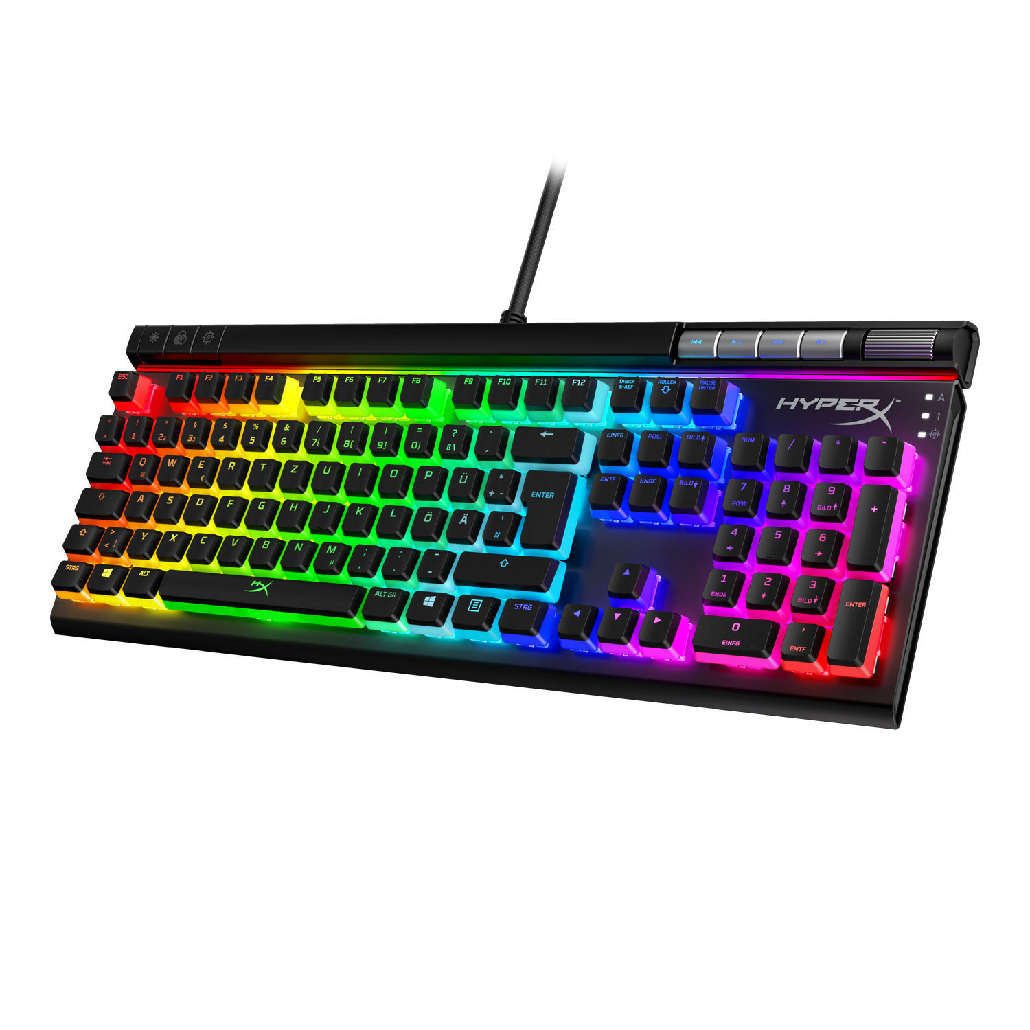 HYPERX Pudding, Tastaturerweiterung, kabelgebunden, Schwarz