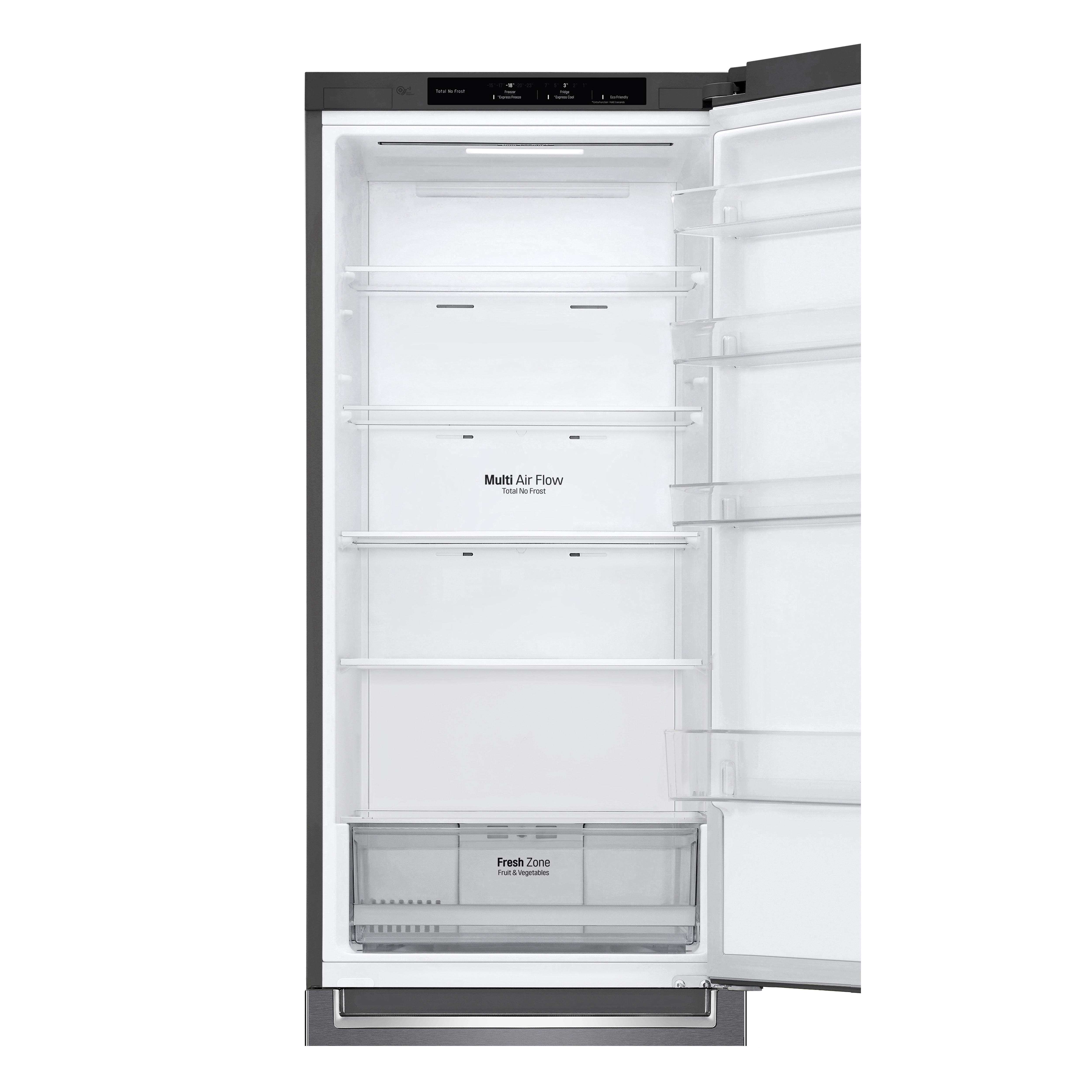 LG GBP32DSLZN Kühlgefrierkombination (E, 384 l, 2030 mm hoch, Dark Graphite)