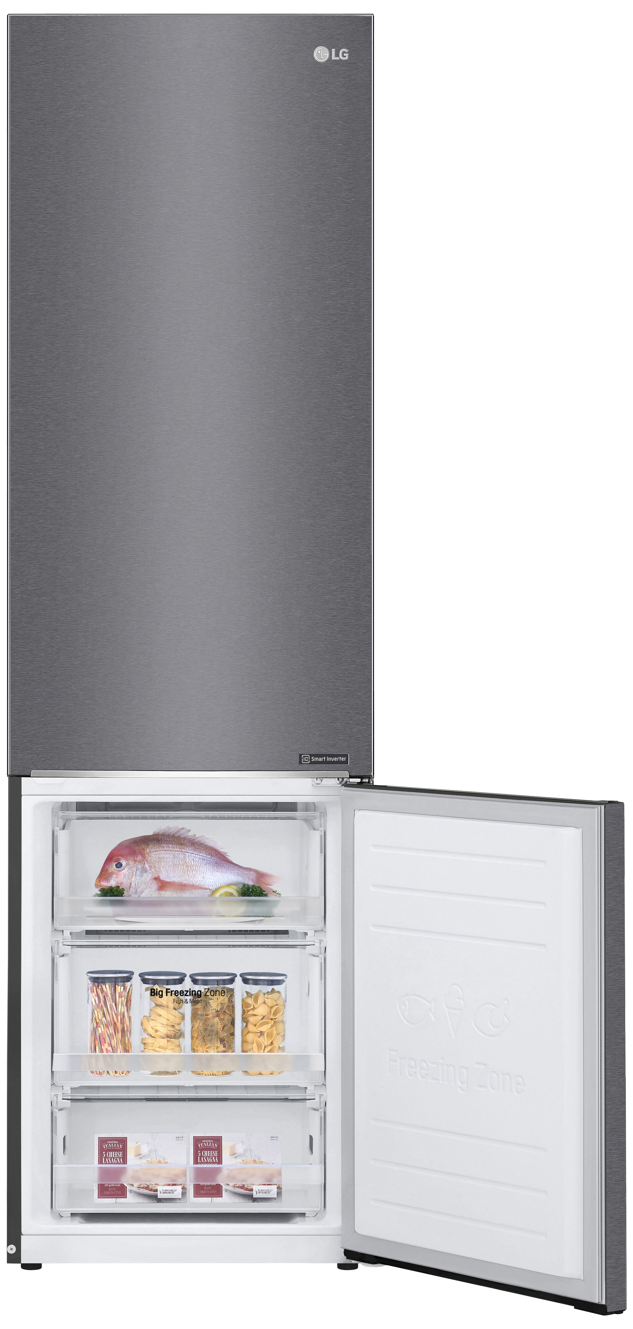 LG GBP32DSLZN Kühlgefrierkombination (E, 384 l, 2030 mm hoch, Dark Graphite)