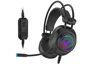 RAMPAGE RM-K19 Racing Plus Siyah USB 7,1 Version RGB Ledli Oyuncu Mikrofonlu Kulak Üstü Kulaklık