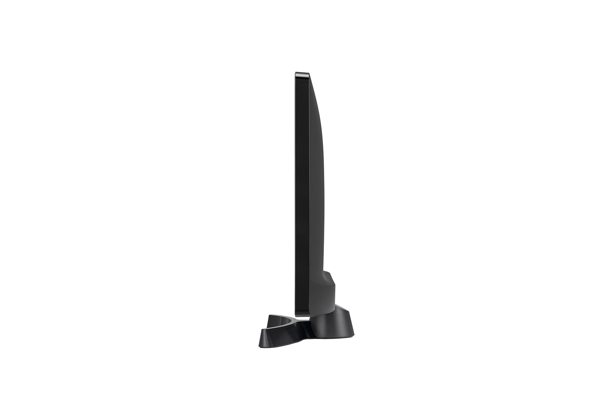Un televisor de pantalla plana negro.