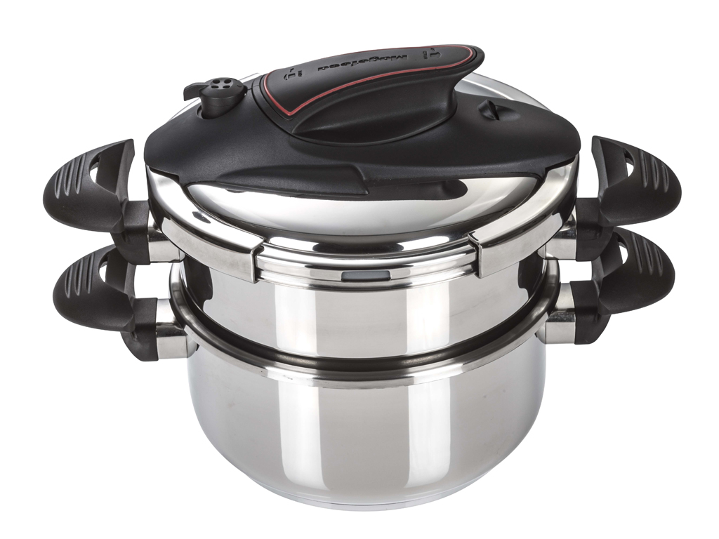 Magefesa Prisma Olla super de uso acero inoxidable 1810 apta para todo tipo cocinas incluido 4l 6l presion nido 4+6l 4+6 4 6 5