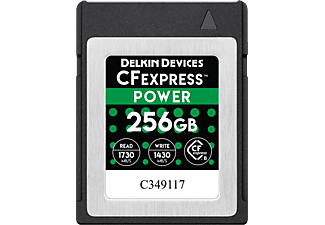 DELKIN Power 1730MB/S Typ B - CFexpress-Scheda di memoria  (256 GB, 1730 MB/s, Nero)