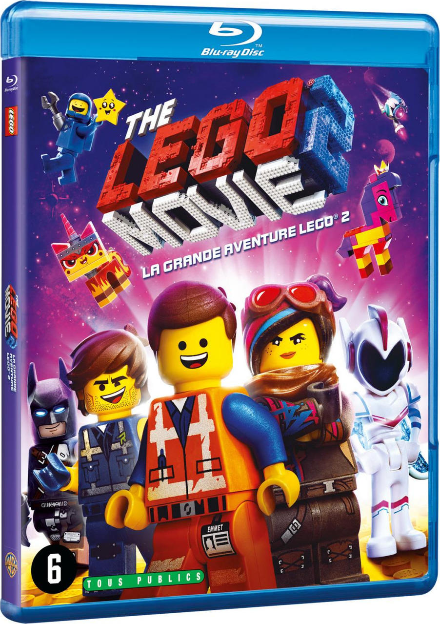 Filmovertrek met LEGO-personages. De filmtitel is "The LEGO Movie 2".