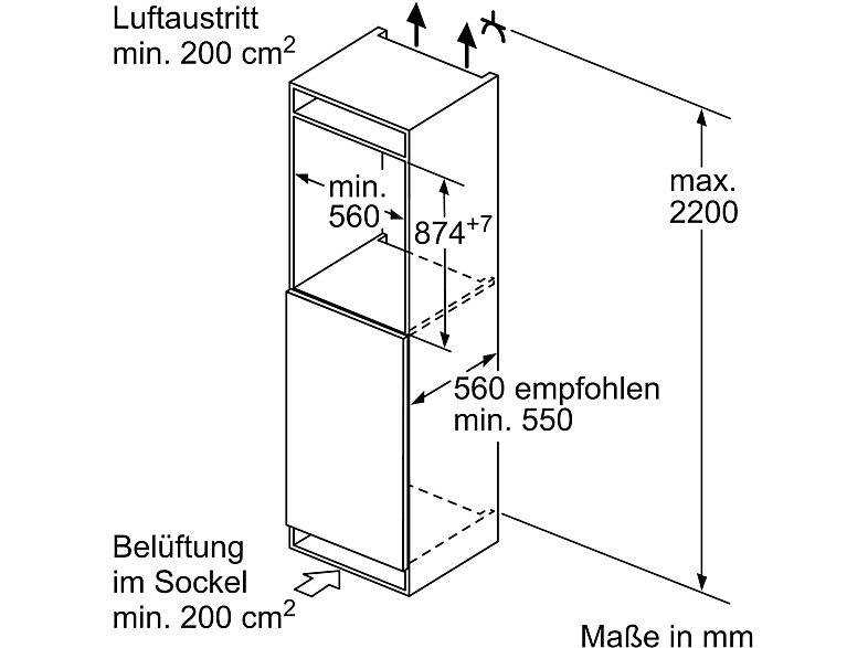 BOSCH GIV21ADD0 Gefrierschrank Serie 6 (D, 95 l, 874 mm hoch)