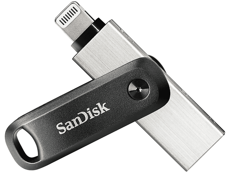 SanDisk 64GB iXpand Flash-Laufwerk Go mit Lightning- und USB-3.0-Steckverbindern, für iPhone/iPad, PC und Mac; USB Stick