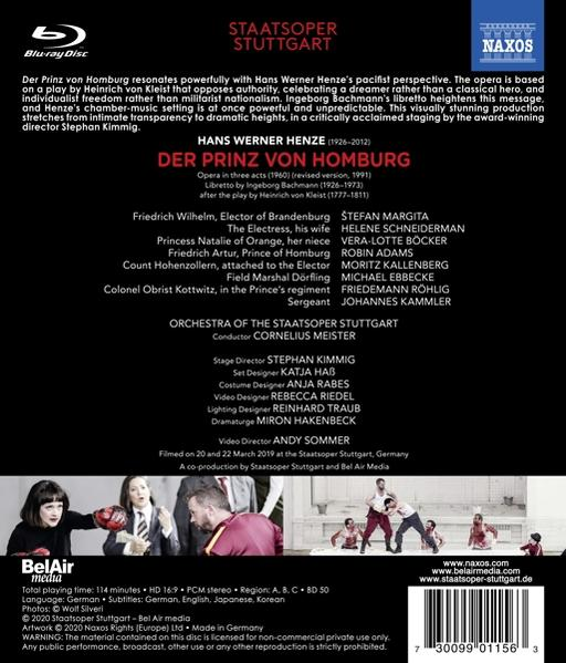 Böcker/Adams/Margita/Meister/+ HOMBURG VON DER - - (Blu-ray) PRINZ