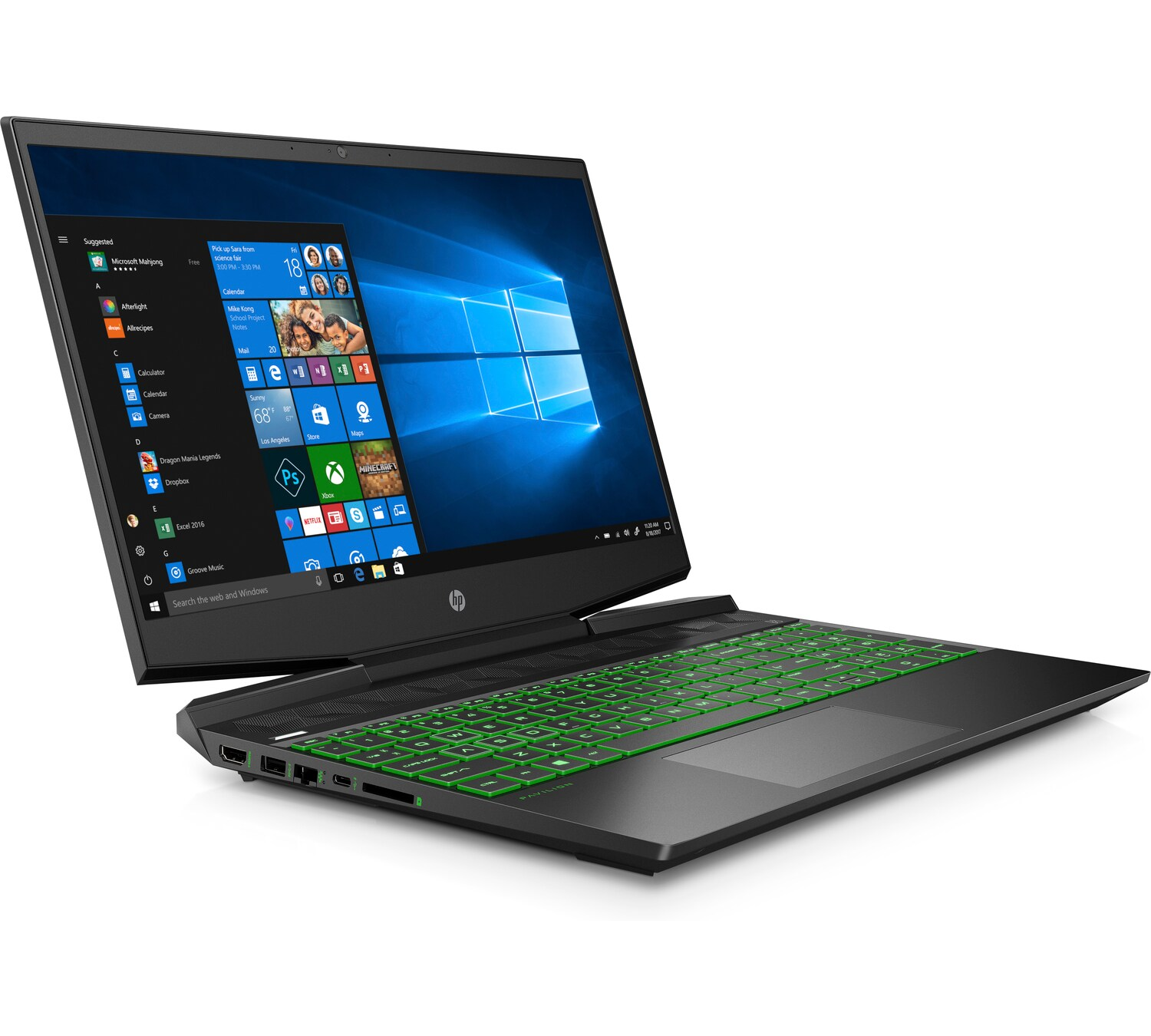 HP 6ZH62EA Pavilion/i5-9300H/16GB/512GB-SSD/GTX1650/15.6" Gaming Laptop Siyah