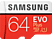 SAMSUNG EVO Plus - Micro-SDXC-Cartes mémoire  (64 GB, 100 MB/s, Rouge)