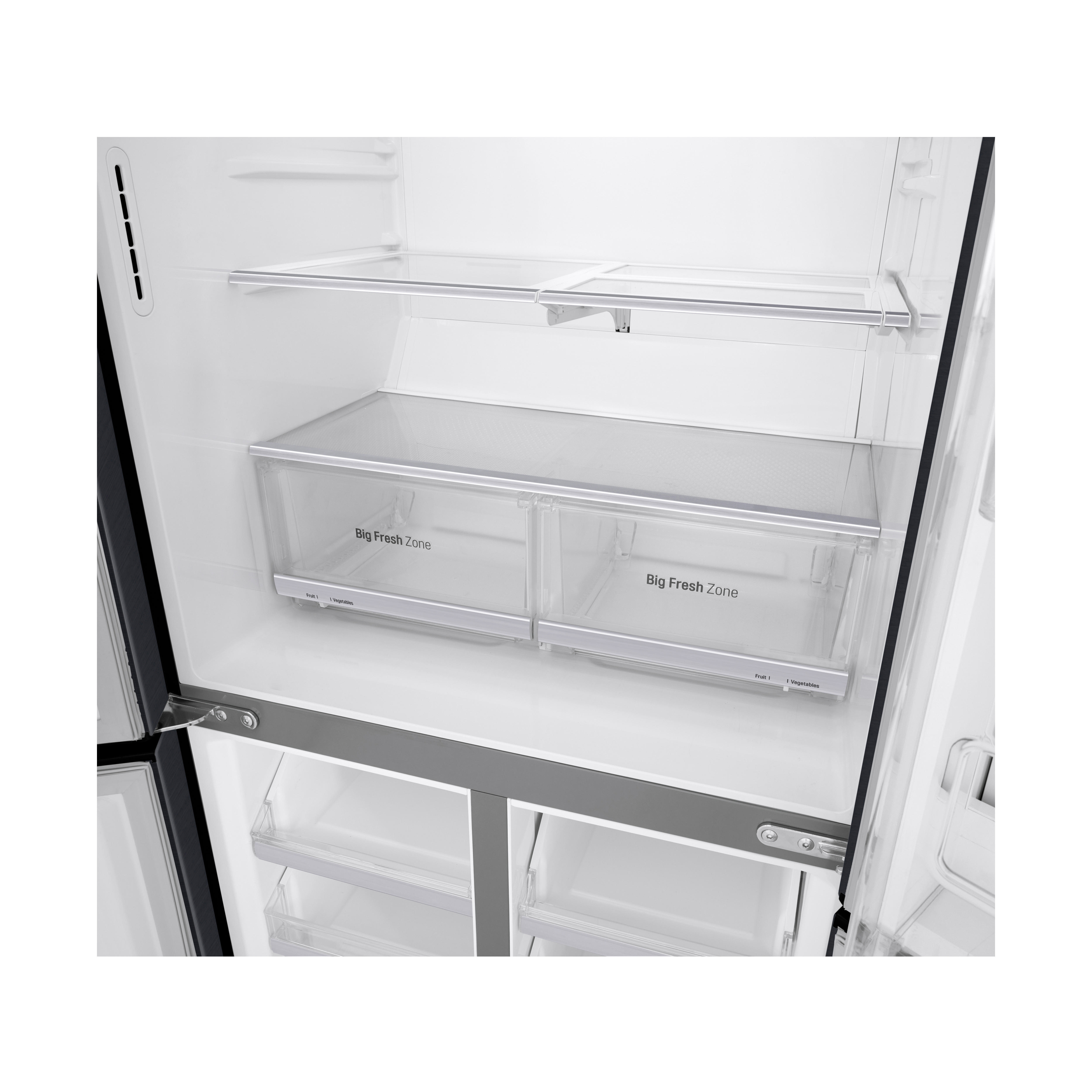 LG GMX844MCKV French Door Kühlgefrierkombination (508 l, F, 1787 mm hoch, Matt Black Stainless)