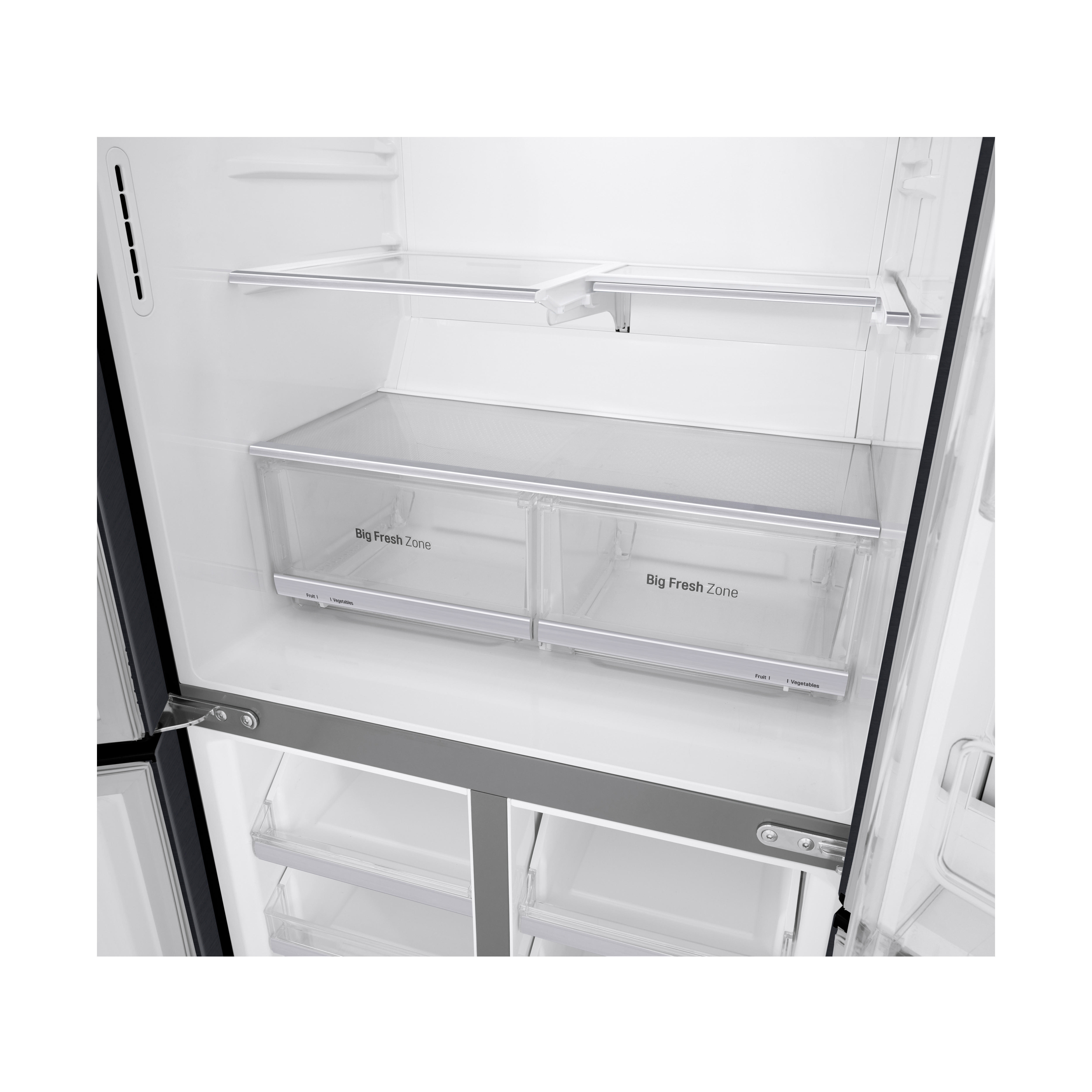 LG GMX844MCKV French Door Kühlgefrierkombination (508 l, F, 1787 mm hoch, Matt Black Stainless)