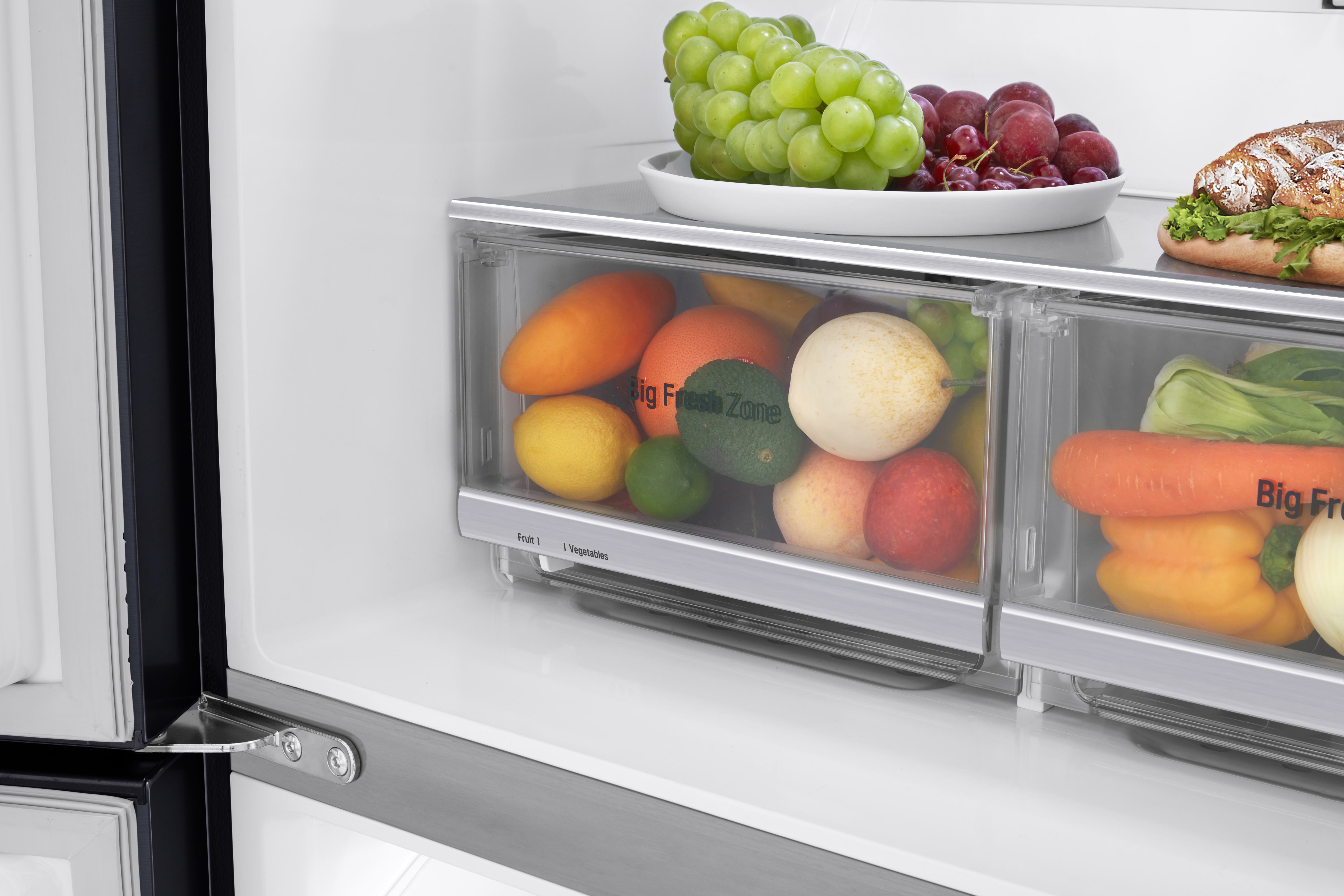 LG GMX844MCKV French Door Kühlgefrierkombination (508 l, F, 1787 mm hoch, Matt Black Stainless)