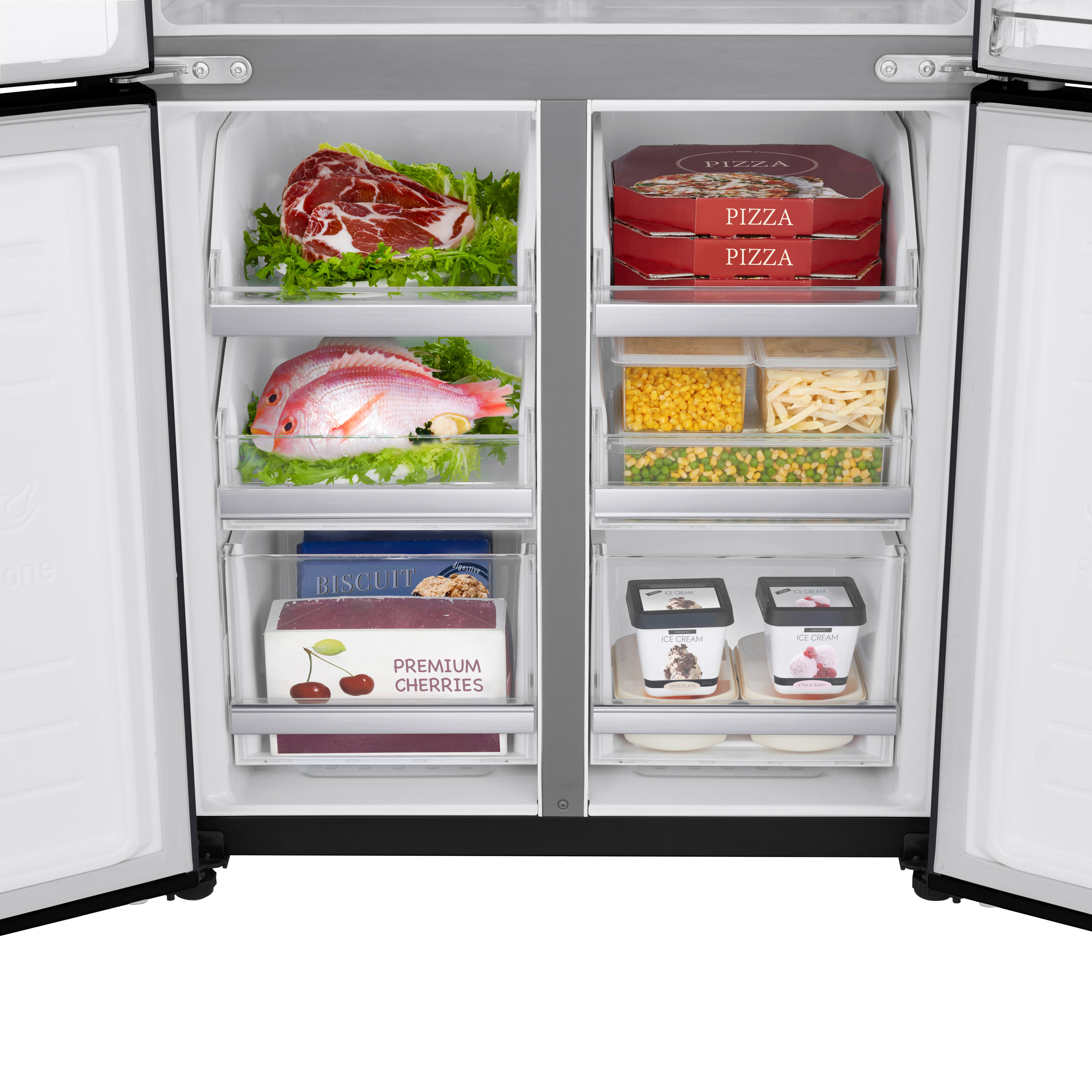 LG GMX844MCKV French Door Kühlgefrierkombination (508 l, F, 1787 mm hoch, Matt Black Stainless)
