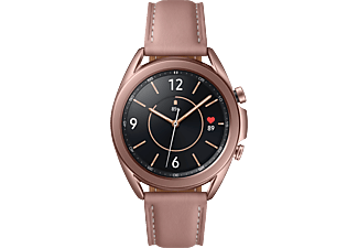 SAMSUNG Galaxy Watch3 (41 mm) - Montre intelligente (Largeur : 20 mm, Cuir, Bronze)