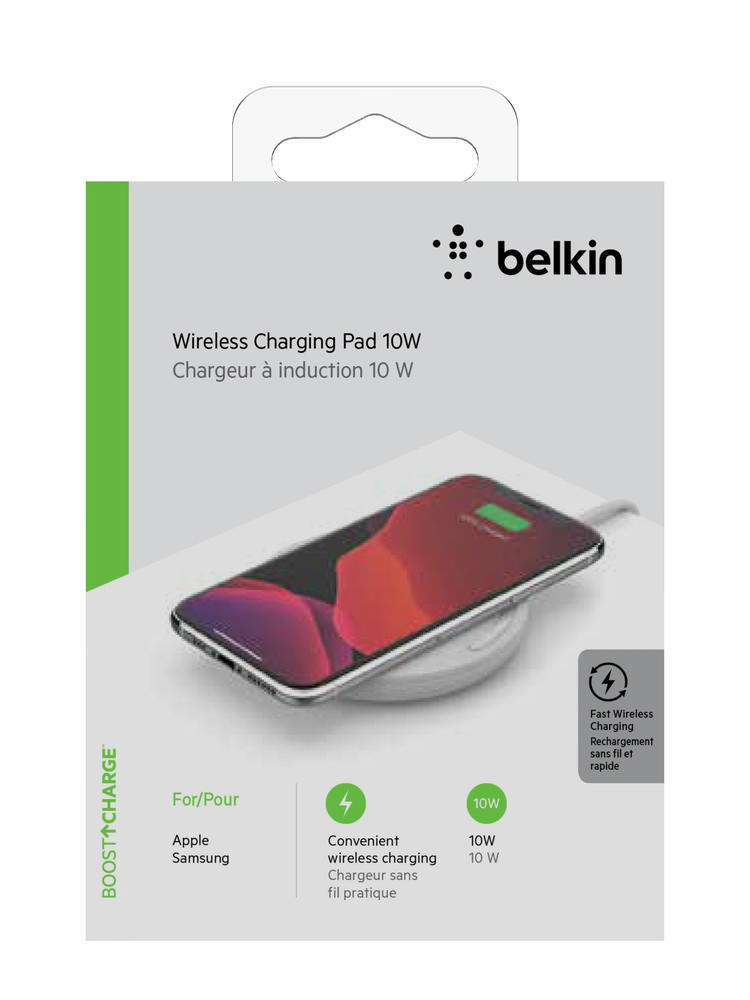 BELKIN WIA001vfWH Wireless Charging Pad universal 10W, Weiß