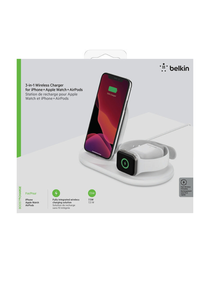 BELKIN WIZ001vfWH Wireless Charging Stand Apple 1W, Weiß