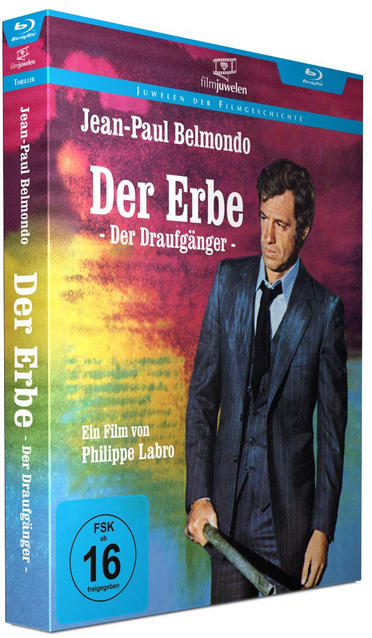 DVD-Box-Set des Films 'Der Erbe' mit einem Mann im Anzug, mit deutschem Text.