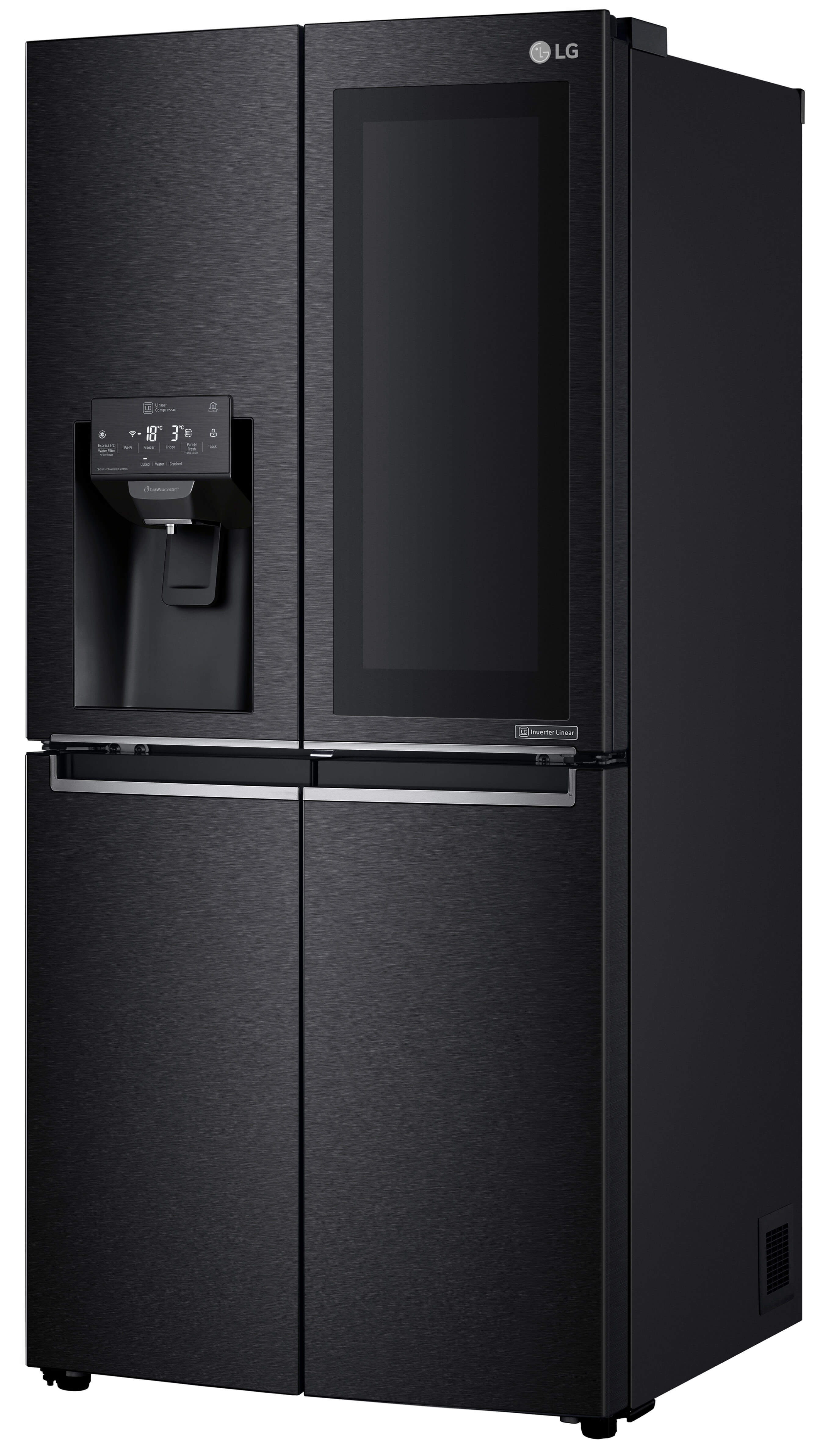 LG GMX844MCKV French Door Kühlgefrierkombination (508 l, F, 1787 mm hoch, Matt Black Stainless)