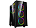 FRISBY/GAMEMAX Draco XD 650W 80+ 4 X ARGB Fan Bilgisayar Kasası Siyah