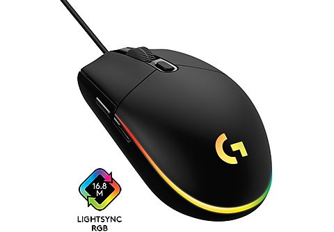 LOGITECH G203 LIGHTSYNC Gaming Maus, Schwarz PC Mäuse | MediaMarkt