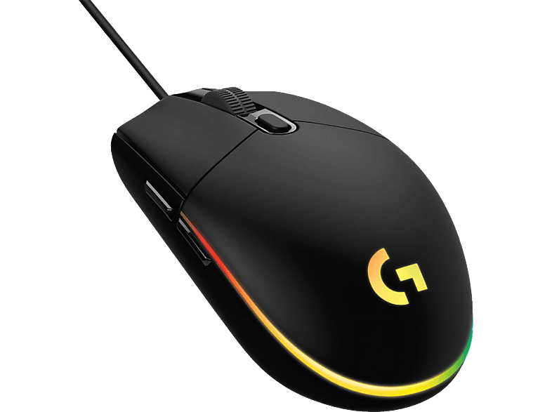 LOGITECH Gaming G203 Schwarz Maus, LIGHTSYNC