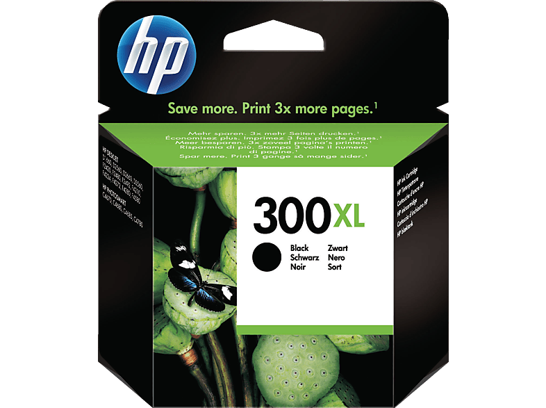 HP 300XL Tintenpatrone Schwarz (CC641EE)