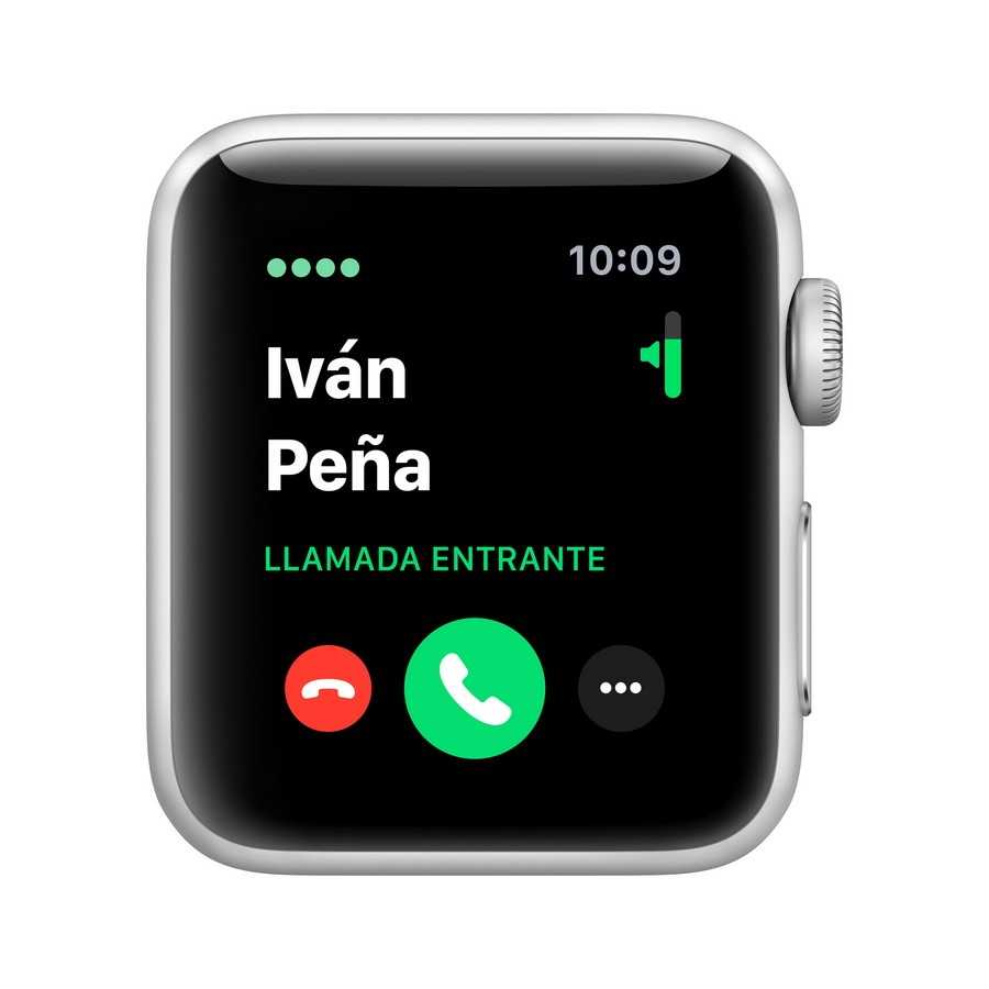 Apple Watch Series 3 GPS+CELL, 38 mm, Caja de Aluminio Plata, Correa Deportiva, Blanco