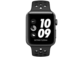 Declaración Delicioso tonto Apple Watch Nike Series 3 GPS, 42 mm, OLED, 8 GB, WiFi, Antracita/Negro