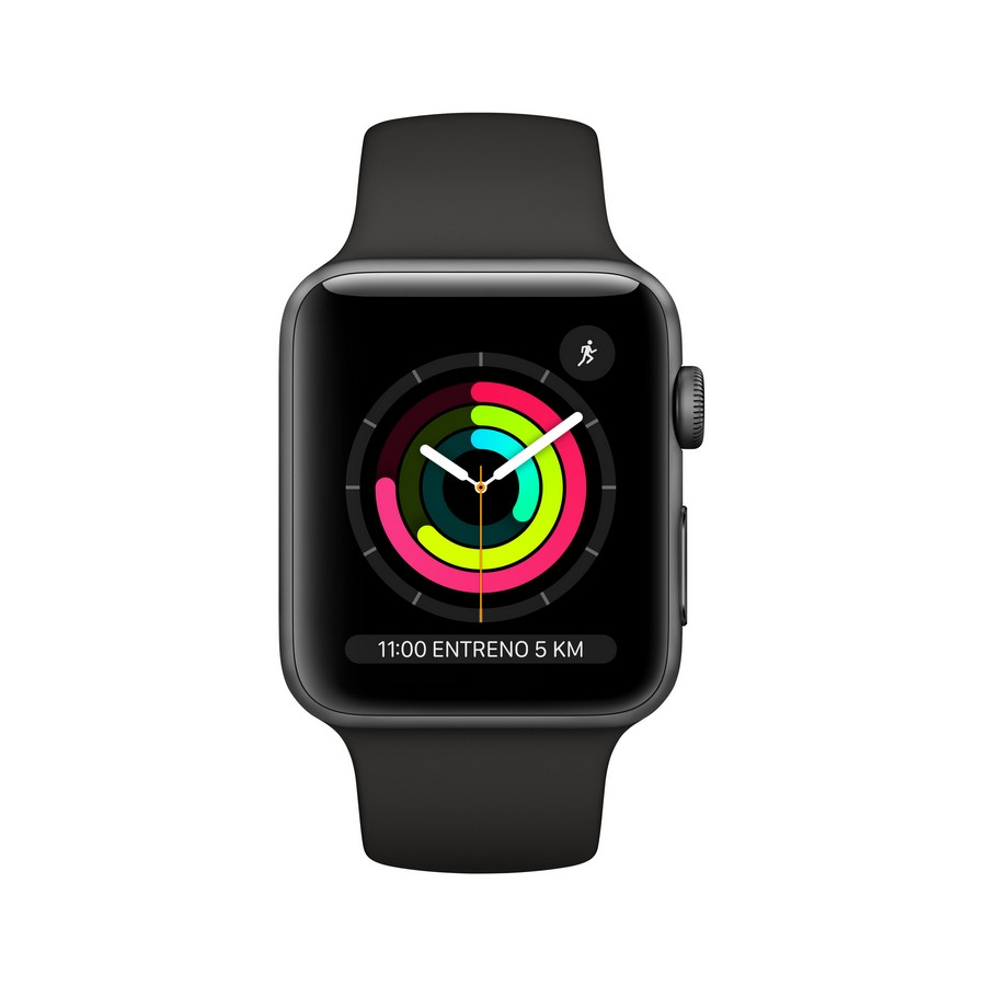 APPLE Watch Series 3, GPS, 42 mm, watchOS 5, Caja de Aluminio Gris 