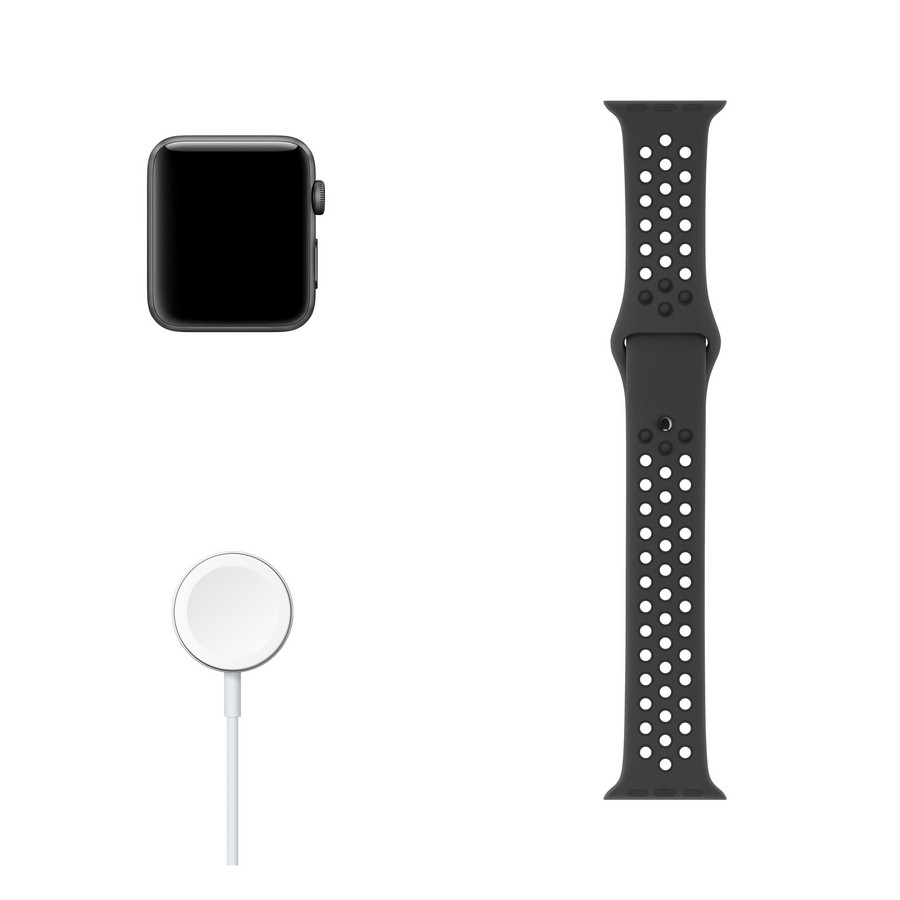 Apple Watch Nike Series 3 GPS, 42 mm, OLED, 8 GB, WiFi, Antracita/Negro