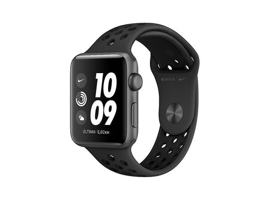 Apple Watch Nike Series 3 GPS, 42 mm, OLED, 8 GB, WiFi, Antracita/Negro