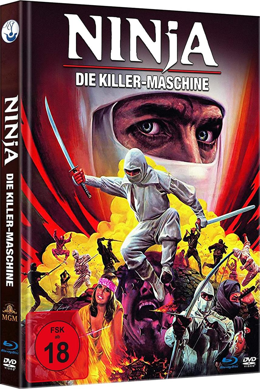 DVD-Hülle des Films 'Ninja - Die Killer-Maschine' mit einem Ninja darauf.