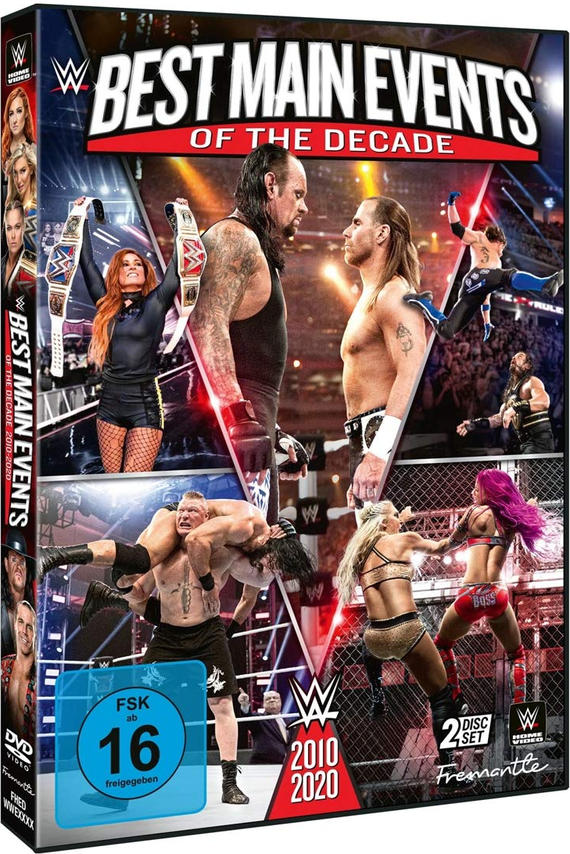DVD-Cover mit WWE-Wrestlern, Text und Logo. Verschiedene Wrestler auf dem Cover.
