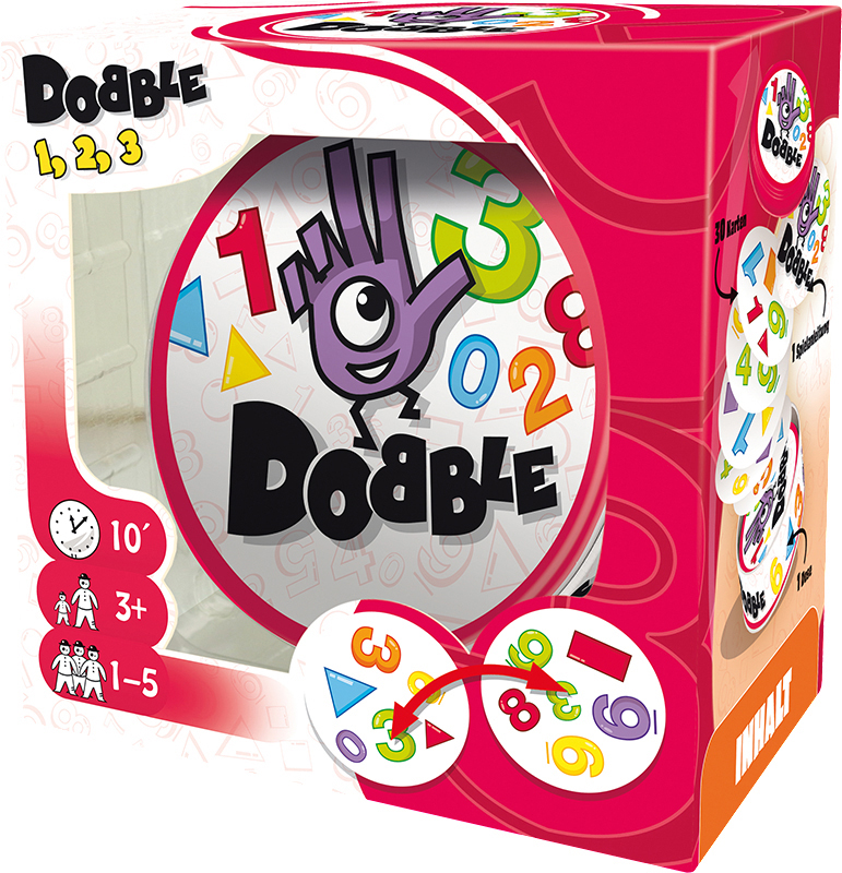 ZYGOMATIC Dobble 1, 2, 3 Gesellschaftsspiel Mehrfarbig