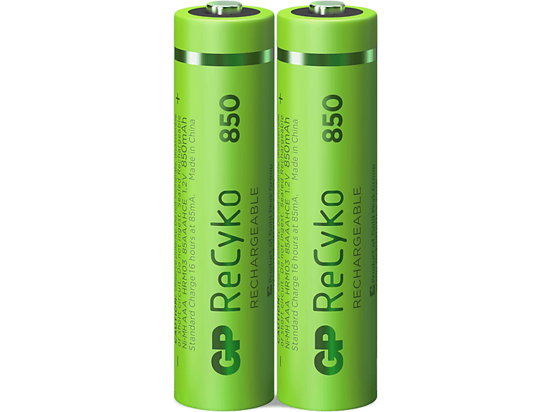 GP BATTERIES Herlaadbare AAA-batterijen ReCyko 850 mAh 2 stuks ...