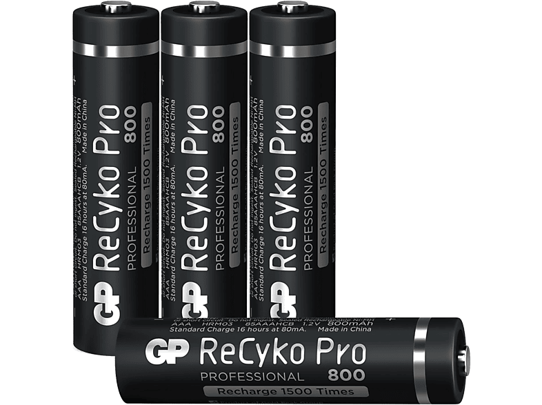 GP Batteries Herlaadbare Aaa-batterijen Recyko Pro 800 Mah 4 Stuks (gp85aaahcb-2wb4)