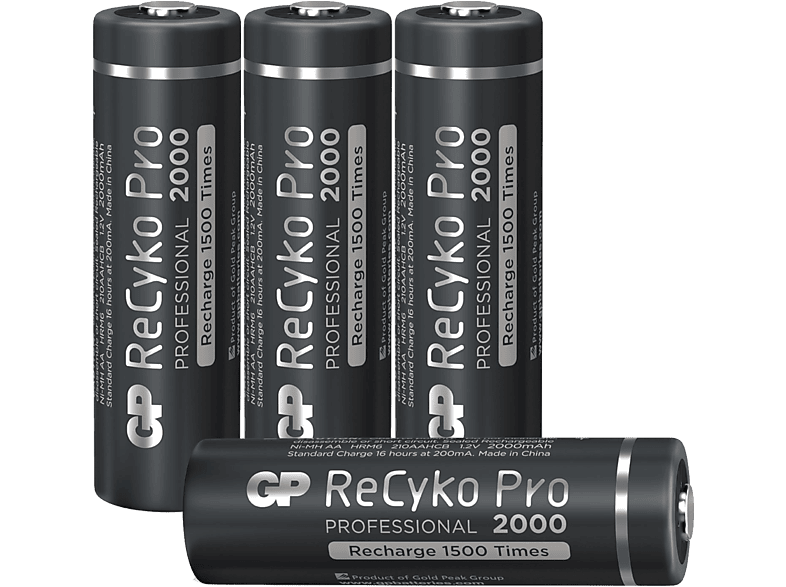 GP Batteries Herlaadbare Aa-batterijen Recyko Pro 2000 Mah 4 Stuks (gp210aahcb-2wb4)