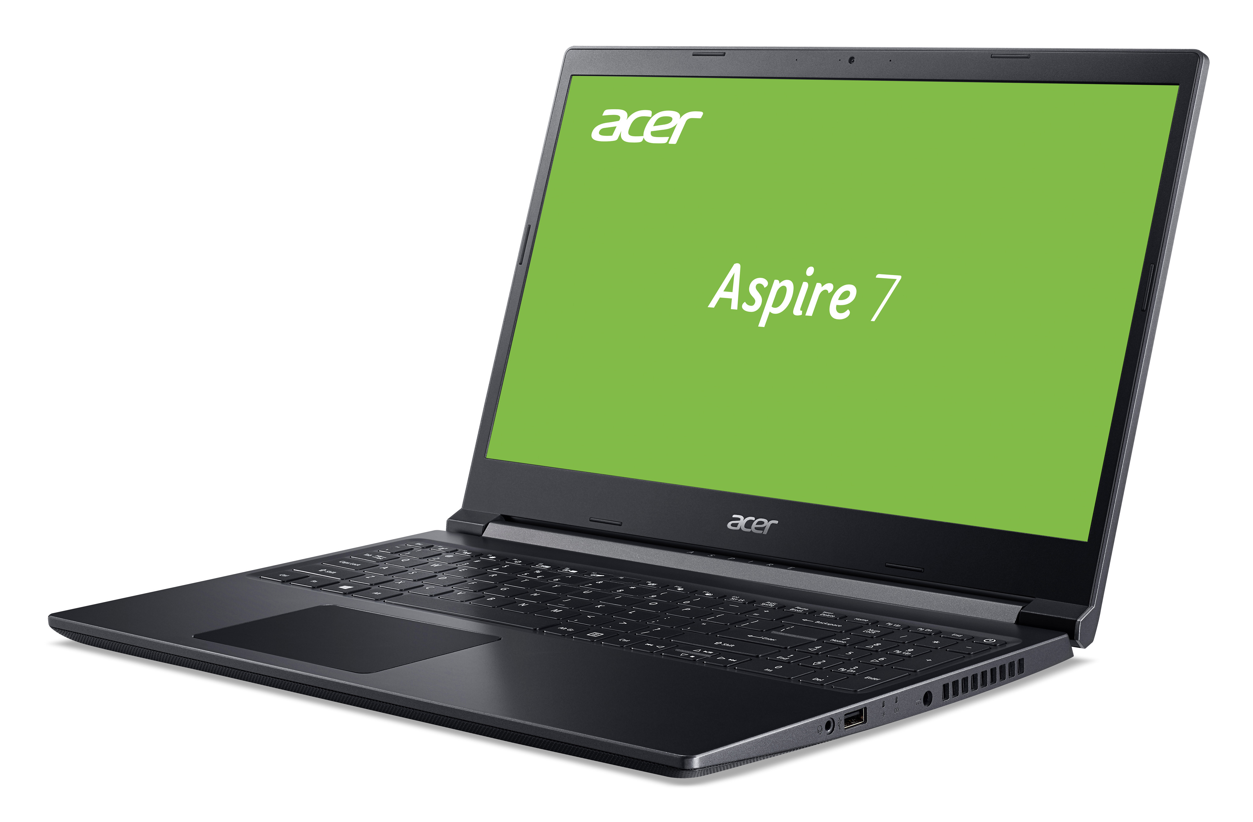 7 16 15,6 ACER i7 Ti, Black Zoll Aspire SSD, 1650 Tastaturbeleuchtung, Notebook Intel® GeForce GTX mit Display, Core™ RAM, Prozessor, GB Charcoal 1 TB (A715-75G-76NG)
