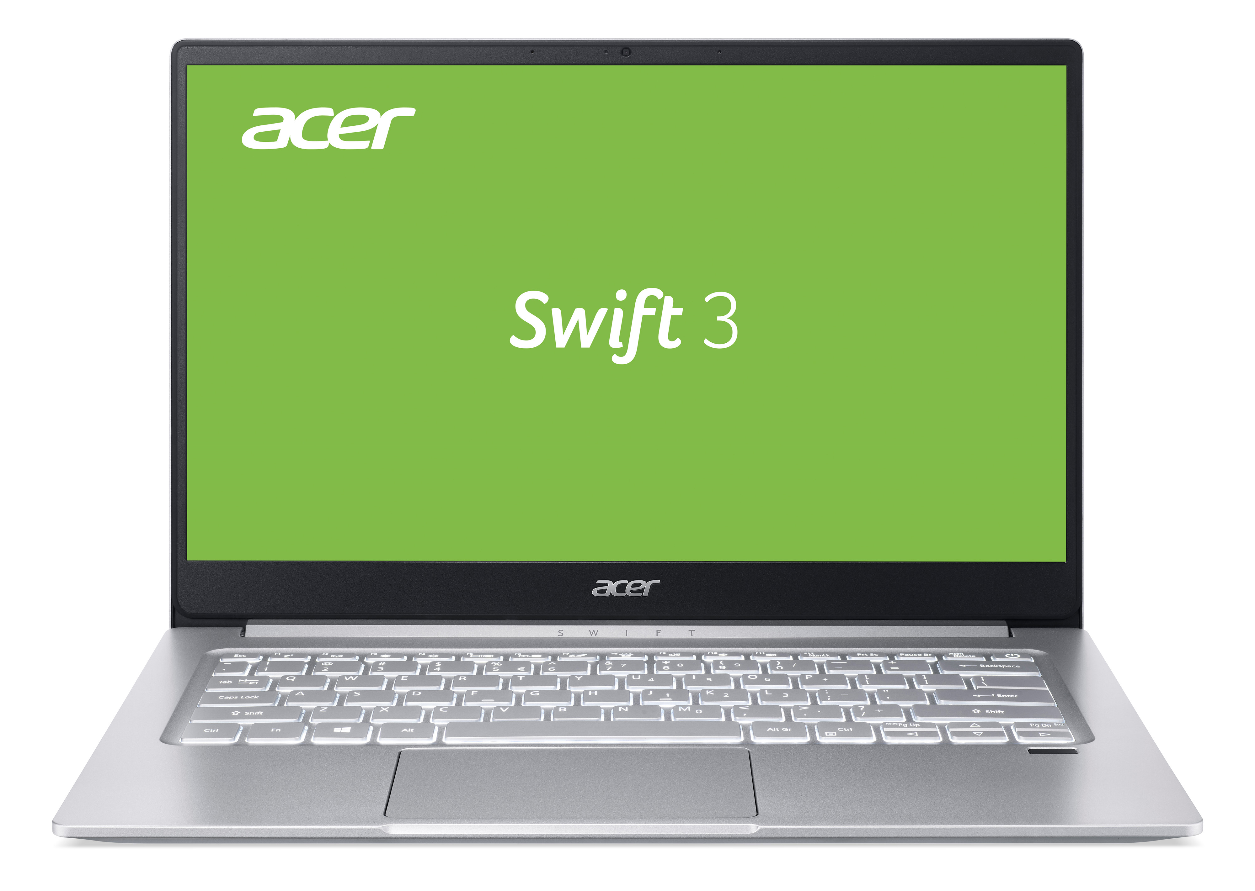 ACER Swift AMD Silver TB 1 Onboard Bit) Ryzen™ GB AMD, (SF314-42-R2VH) 5 Prozessor, Graphics, Home Notebook, (64 Display, Windows Aluminium/Pure Tastaturbeleuchtung, 10 mit Zoll 14 SSD, 8 3 Radeon™ RAM